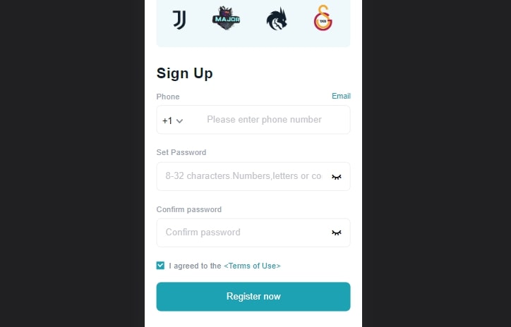 Bitget Sign Up Page