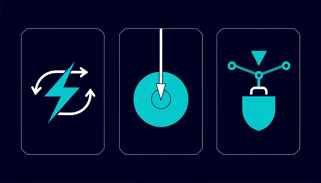 Diagram comparing a market order filling instantly, a limit order waiting at a set price, and a stop order triggering at a chosen level