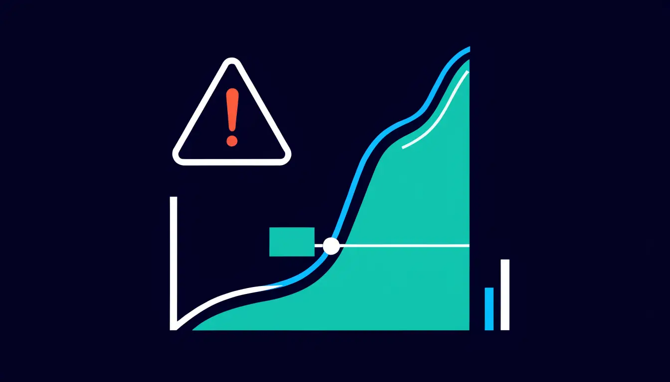 Illustration of futures trading risks showing leverage amplifying a loss, a liquidation warning, and funding fees draining a trader's margin