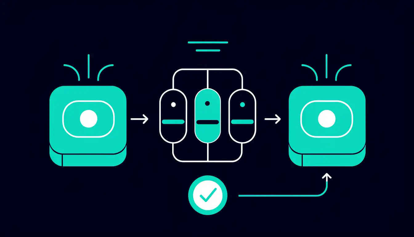 Diagram showing a user sending a transaction, paying a gas fee, and a validator adding it to a block on the blockchain