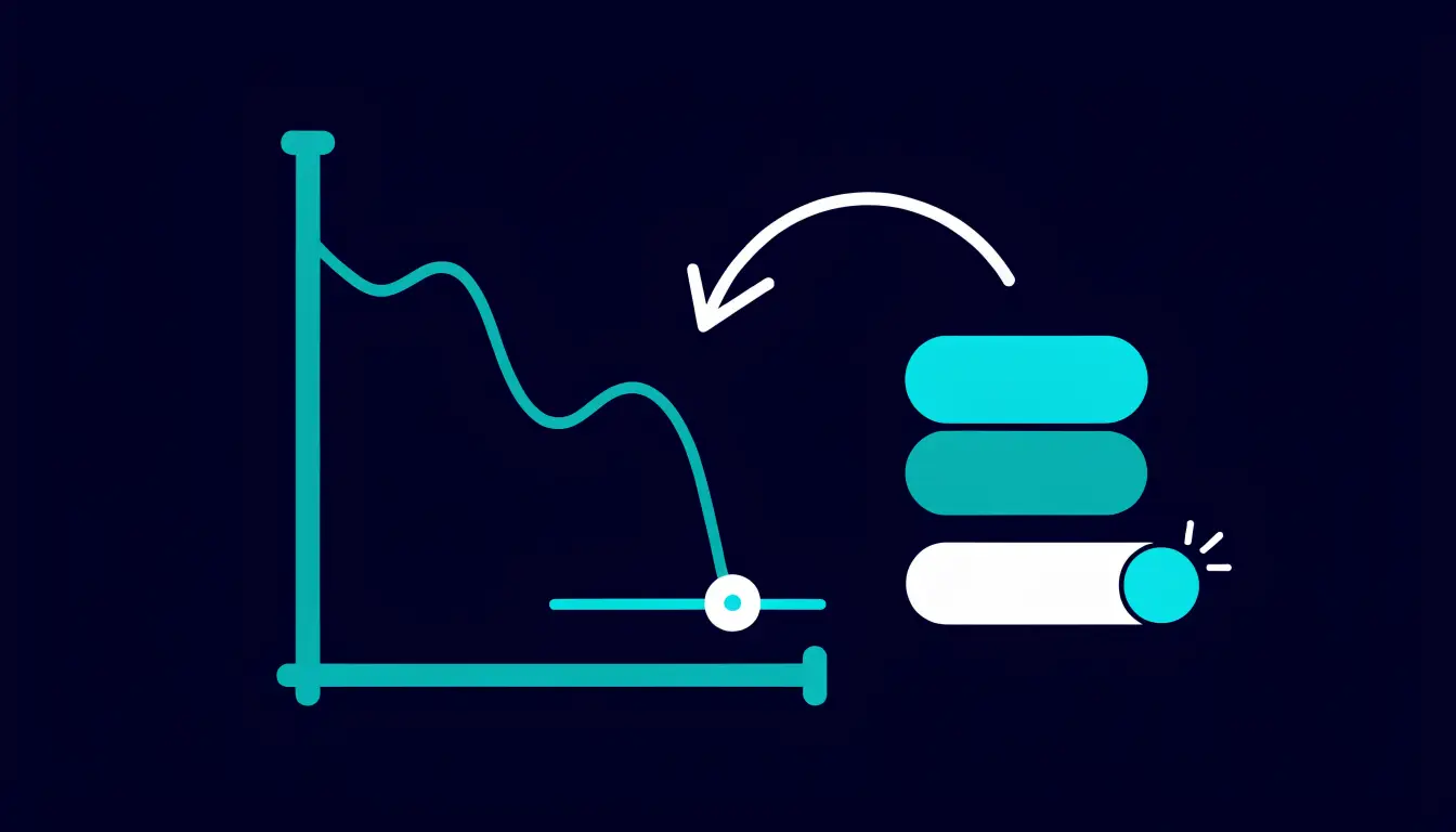 Diagram showing a stop-loss waiting below the entry price, then turning into a sell order when the trigger price is reached