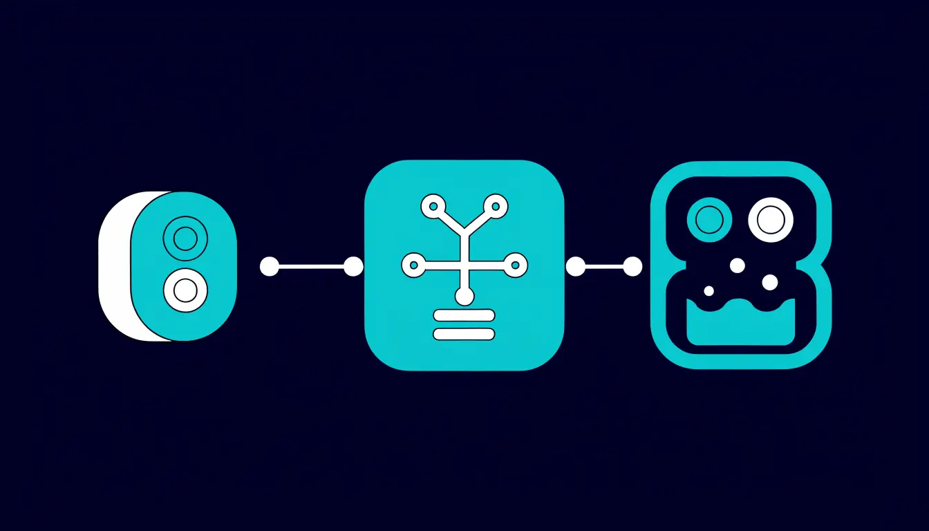 How DeFi works: a non-custodial wallet connecting to a smart contract, a decentralized exchange, and a liquidity pool on a blockchain